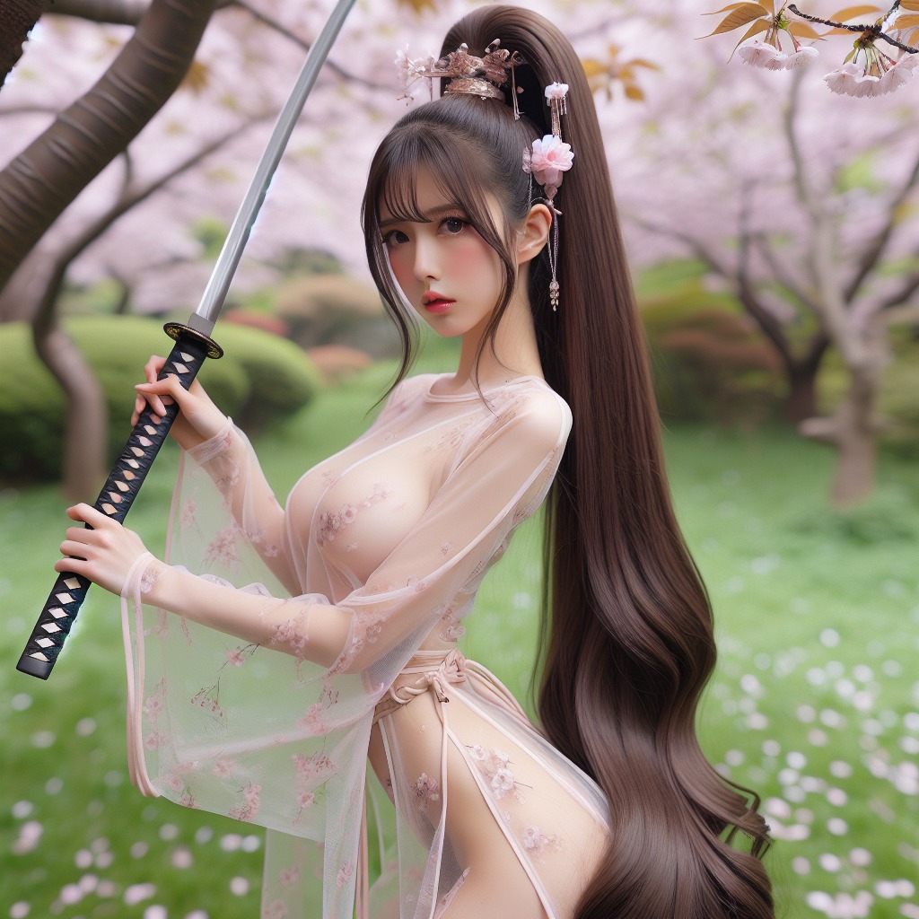 Portable Series: Cherry Blossom Swordswoman