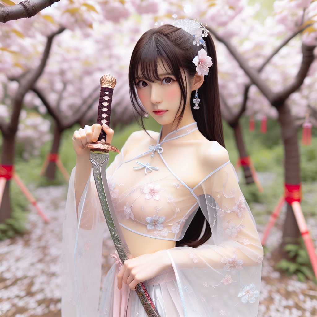 Portable Series: Cherry Blossom Swordswoman