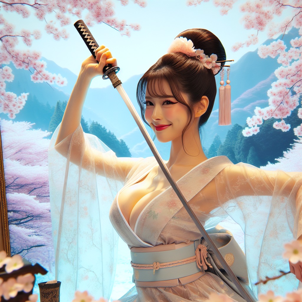 Portable Series: Cherry Blossom Swordswoman