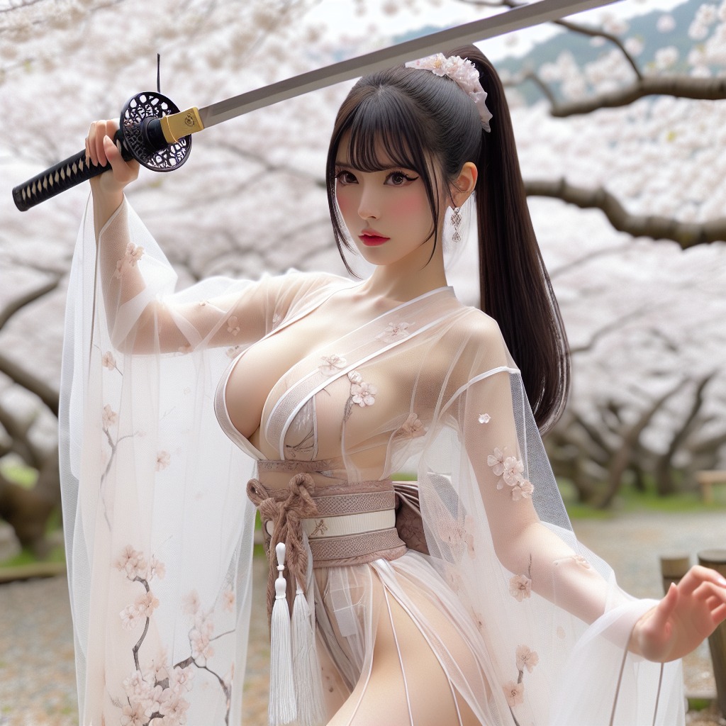 Portable Series: Cherry Blossom Swordswoman