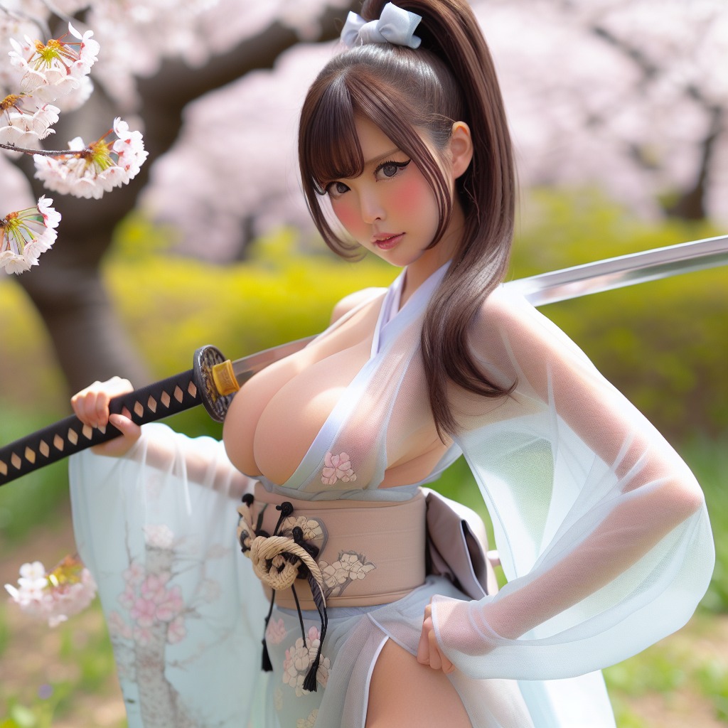 Portable Series: Cherry Blossom Swordswoman