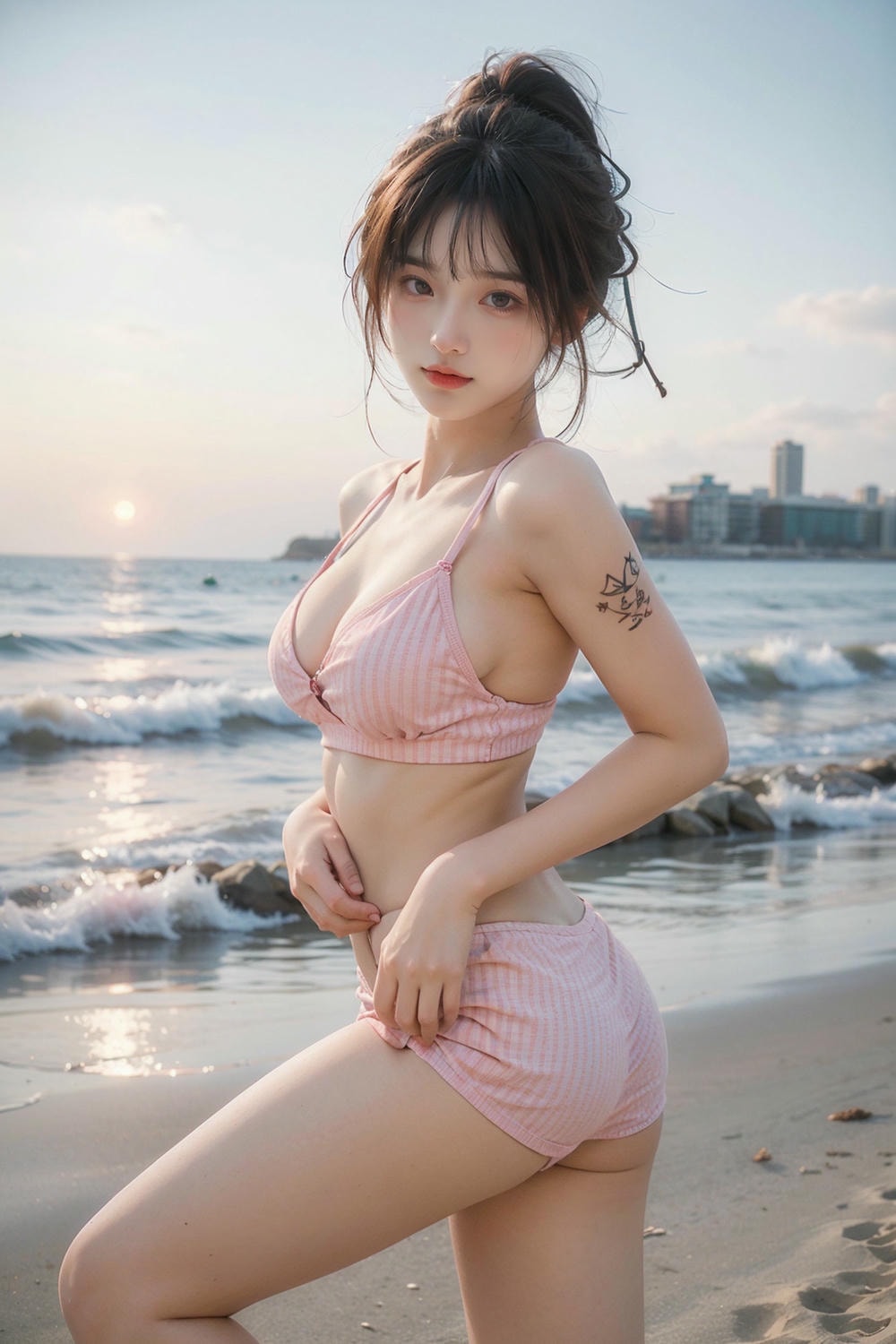 Collection - PInk Stripe Bikini - 1