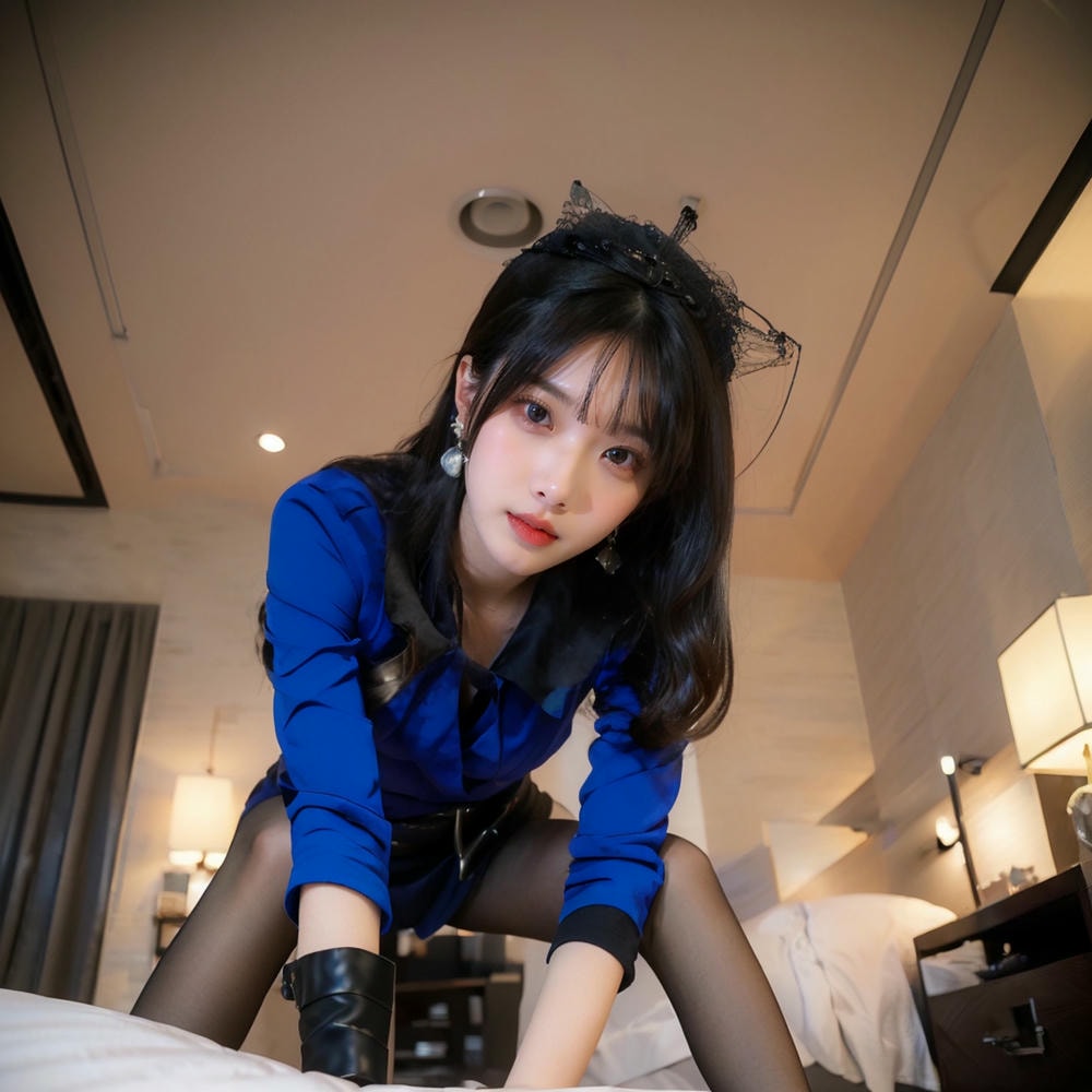 Collection - Elegant Allure The Sultry Sophistication of a Blue Blouse and