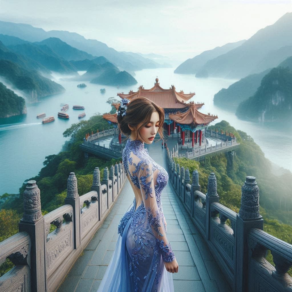 A girl who happened to meet at Hanshan Temple outside Xusu City