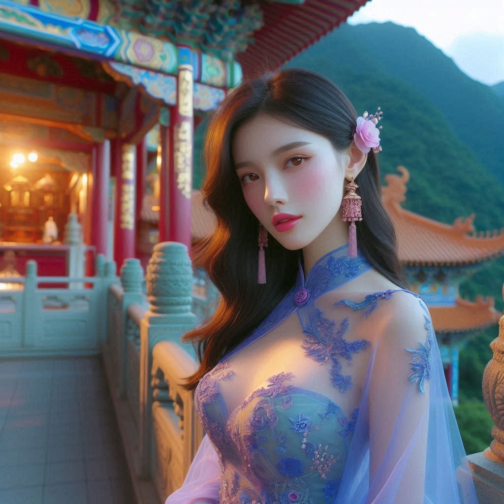 A girl who happened to meet at Hanshan Temple outside Xusu City