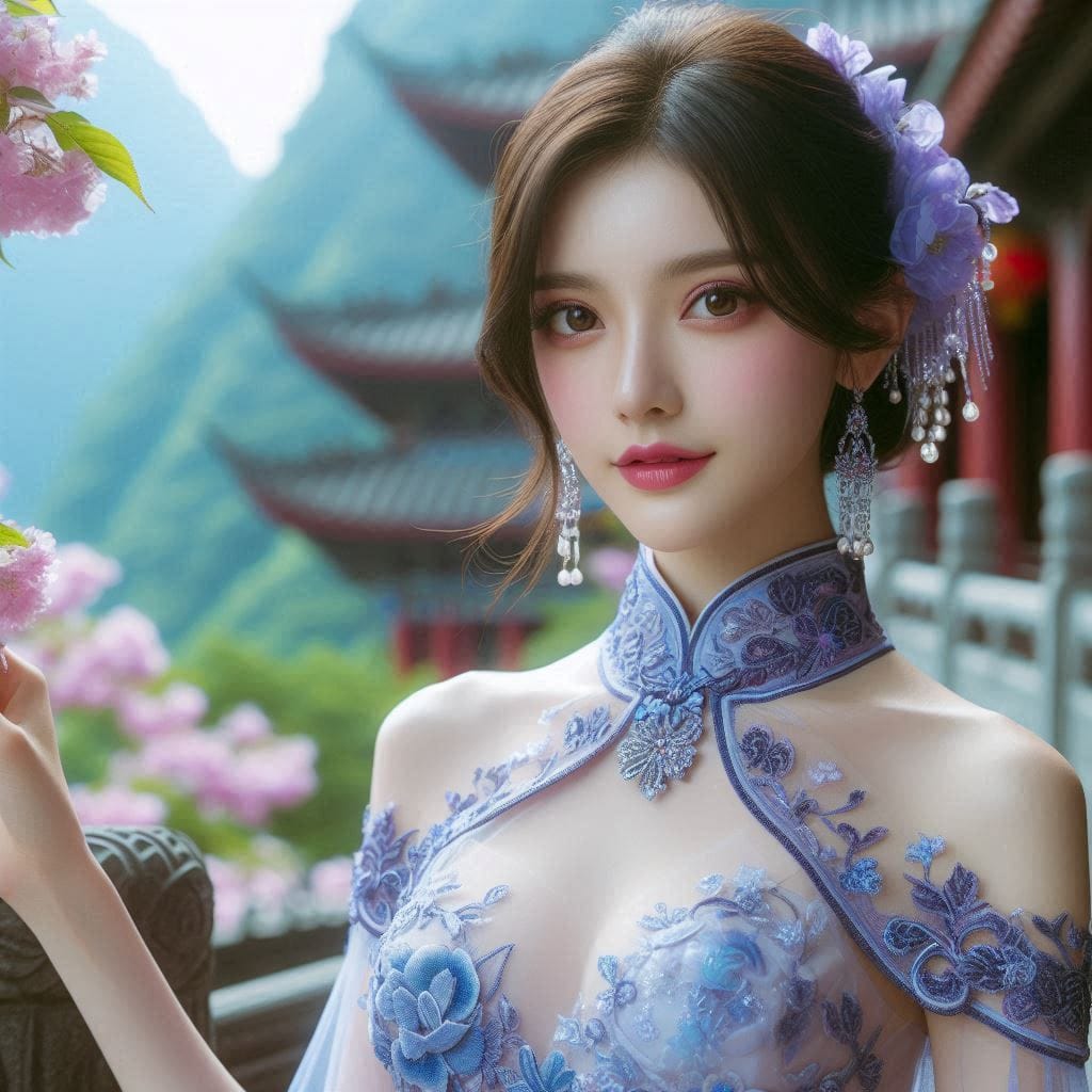 A girl who happened to meet at Hanshan Temple outside Xusu City