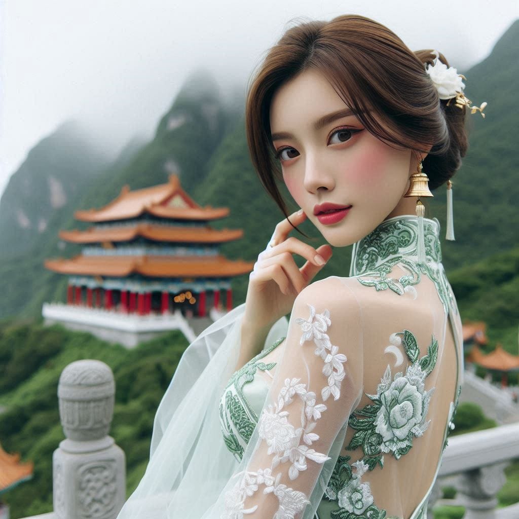 A girl who happened to meet at Hanshan Temple outside Xusu City