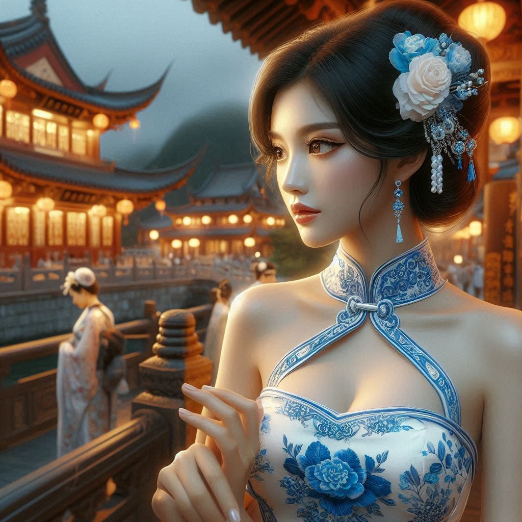 A girl who happened to meet at Hanshan Temple outside Xusu City