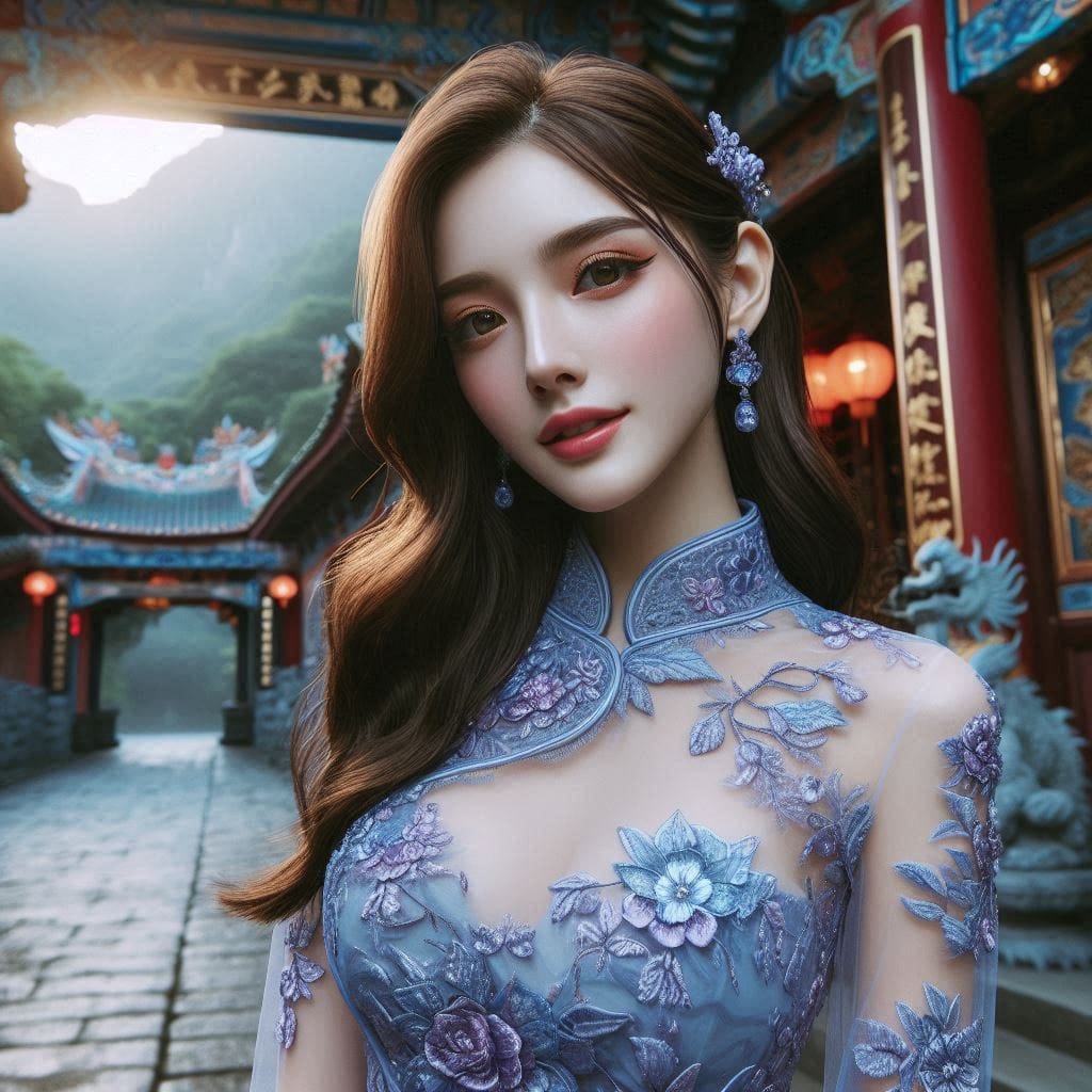A girl who happened to meet at Hanshan Temple outside Xusu City