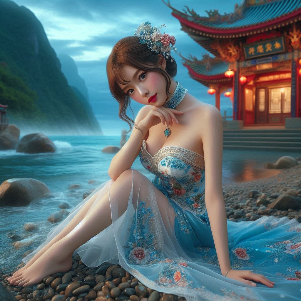 A girl who happened to meet at Hanshan Temple outside Xusu City