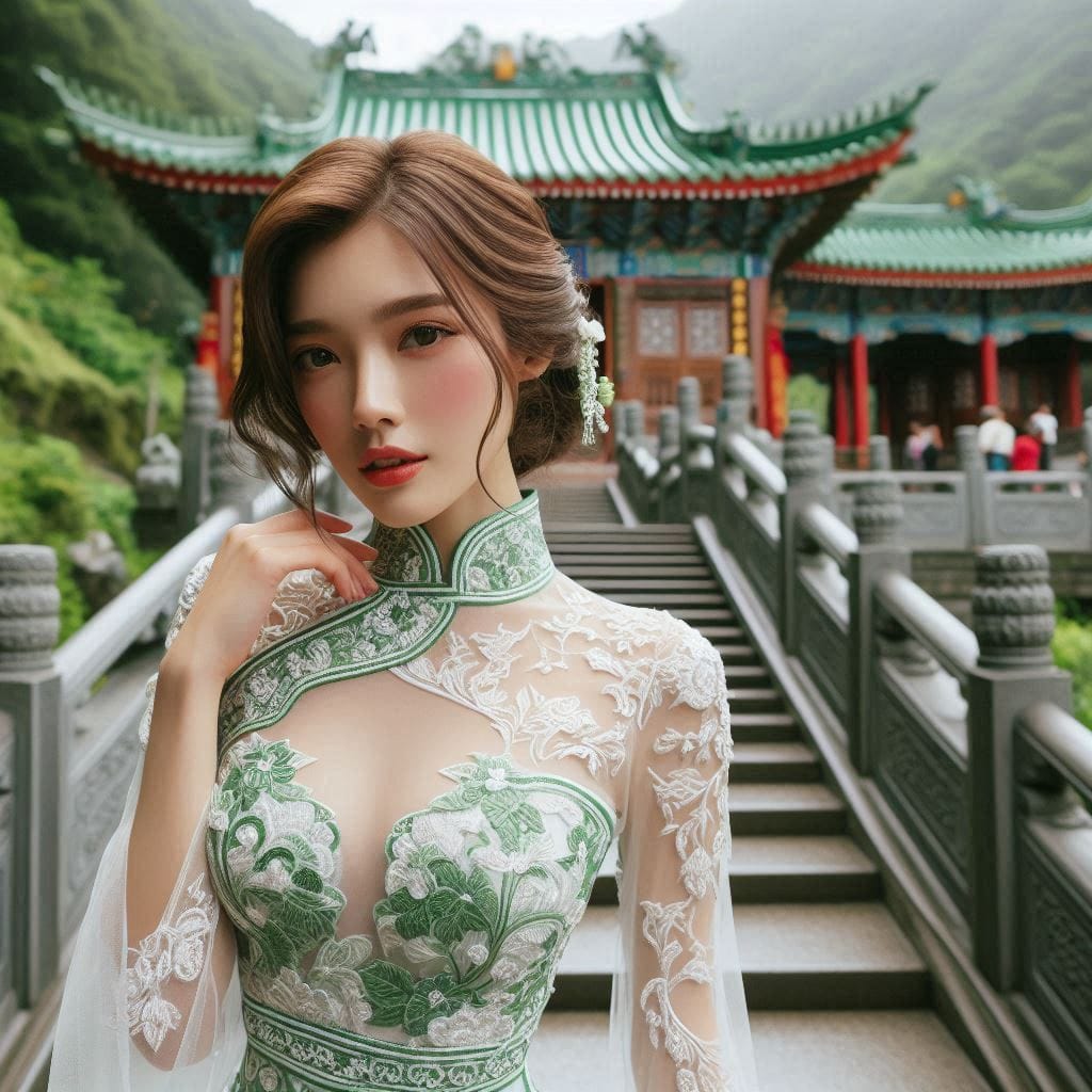 A girl who happened to meet at Hanshan Temple outside Xusu City