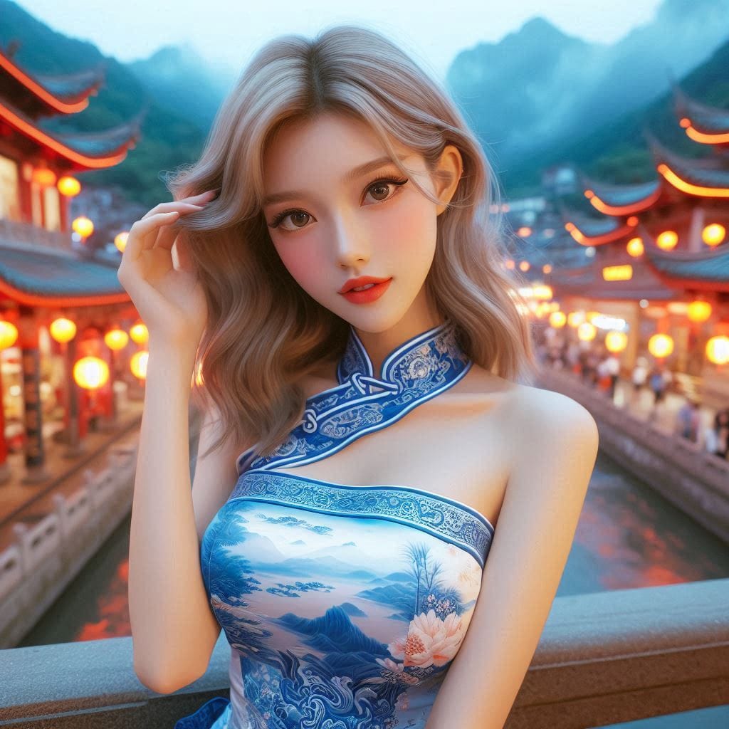 A girl who happened to meet at Hanshan Temple outside Xusu City