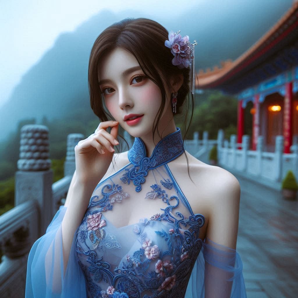 A girl who happened to meet at Hanshan Temple outside Xusu City