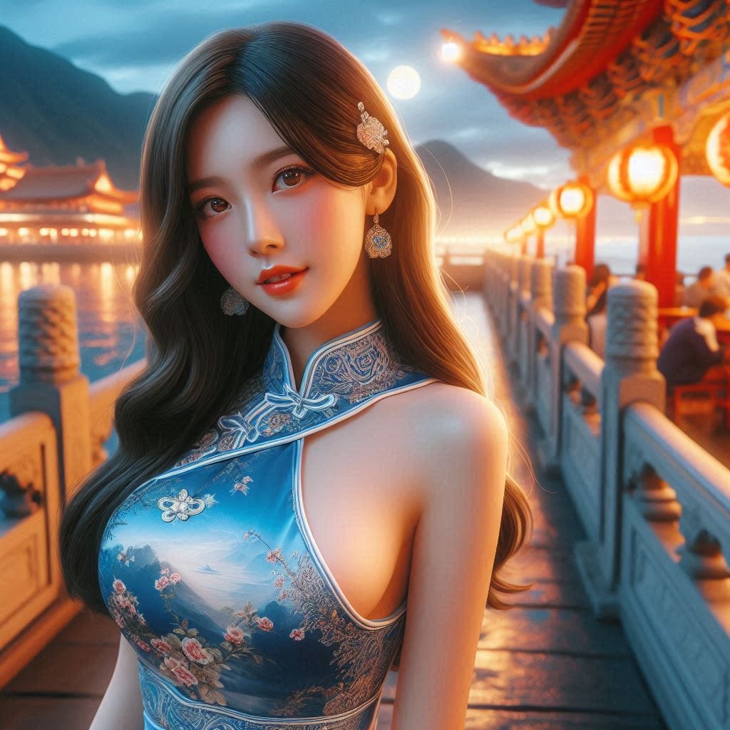 A girl who happened to meet at Hanshan Temple outside Xusu City