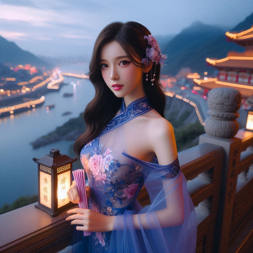 A girl who happened to meet at Hanshan Temple outside Xusu City