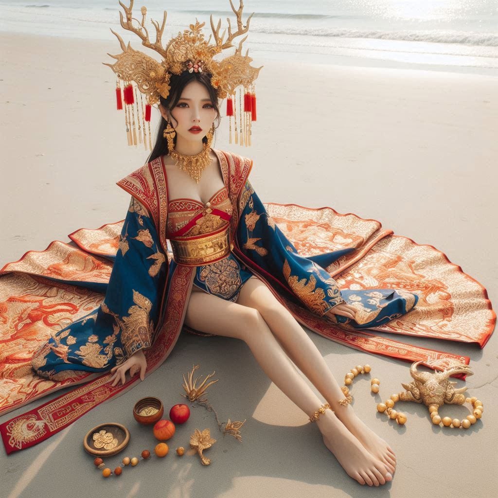 Blue Red White + Sika, Deer