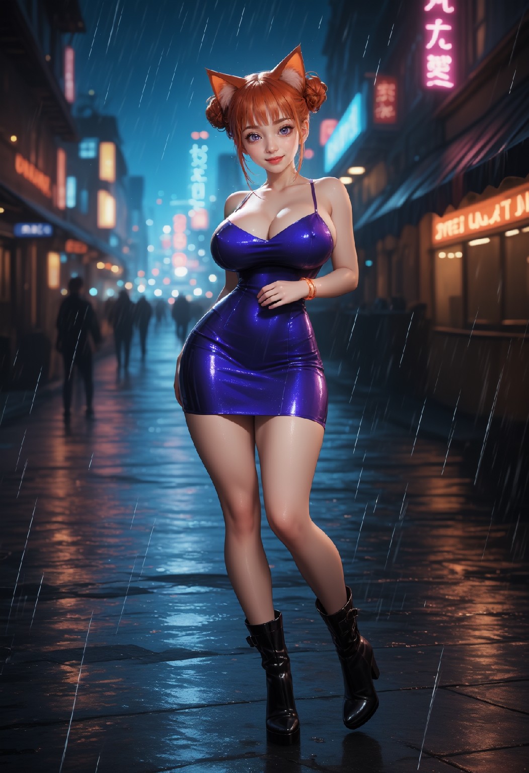 Neon Catwoman NSFW