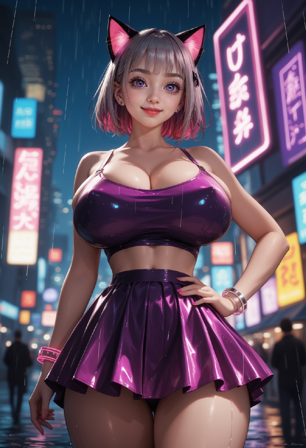 Neon Catwoman NSFW
