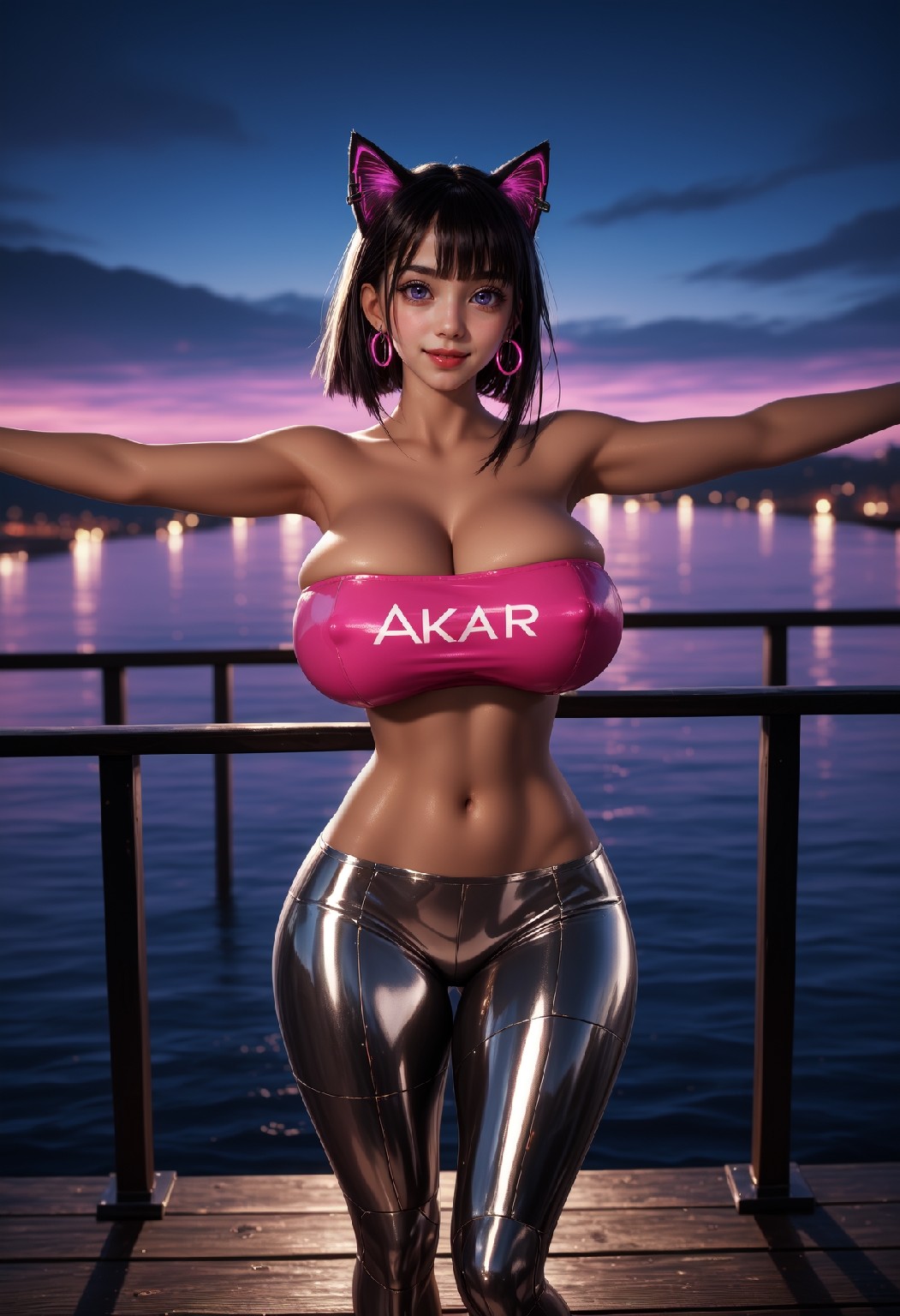 Neon Catwoman NSFW