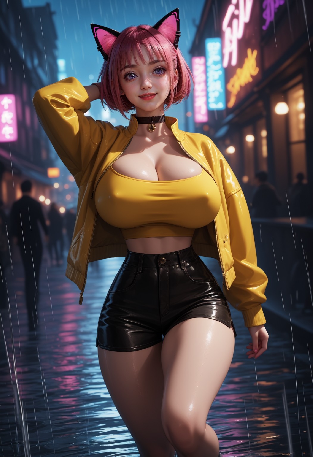 Neon Catwoman NSFW