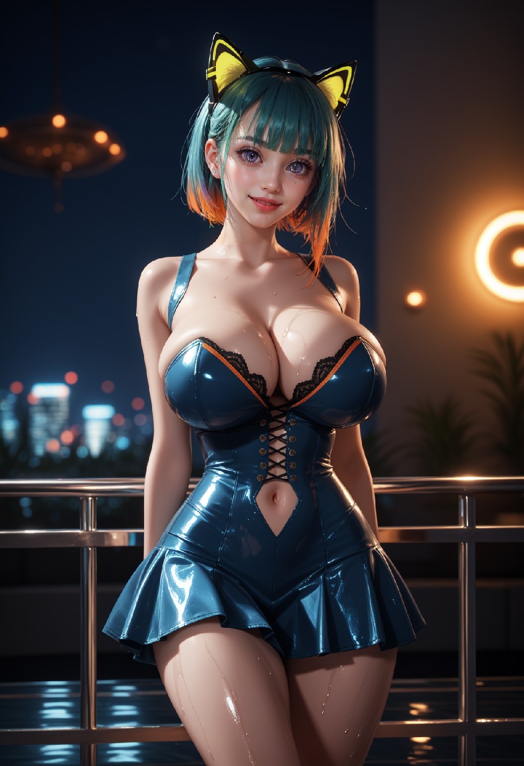 Neon Catwoman NSFW