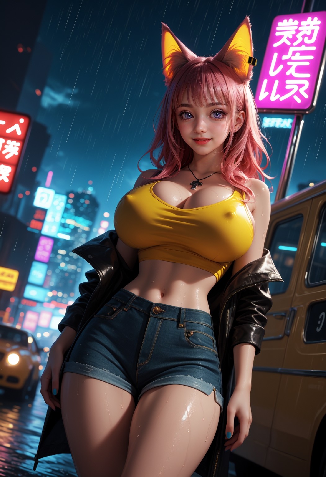 Neon Catwoman NSFW