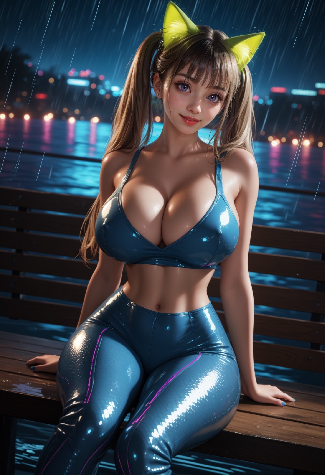 Neon Catwoman NSFW