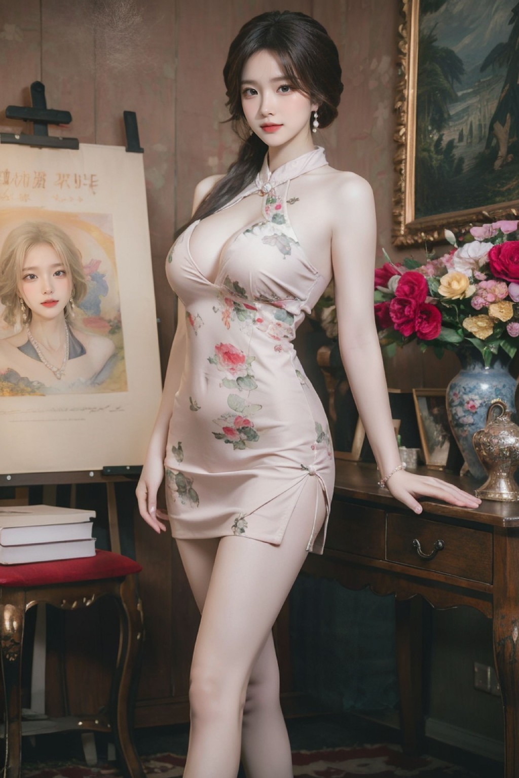Flowers Cheongsam_105