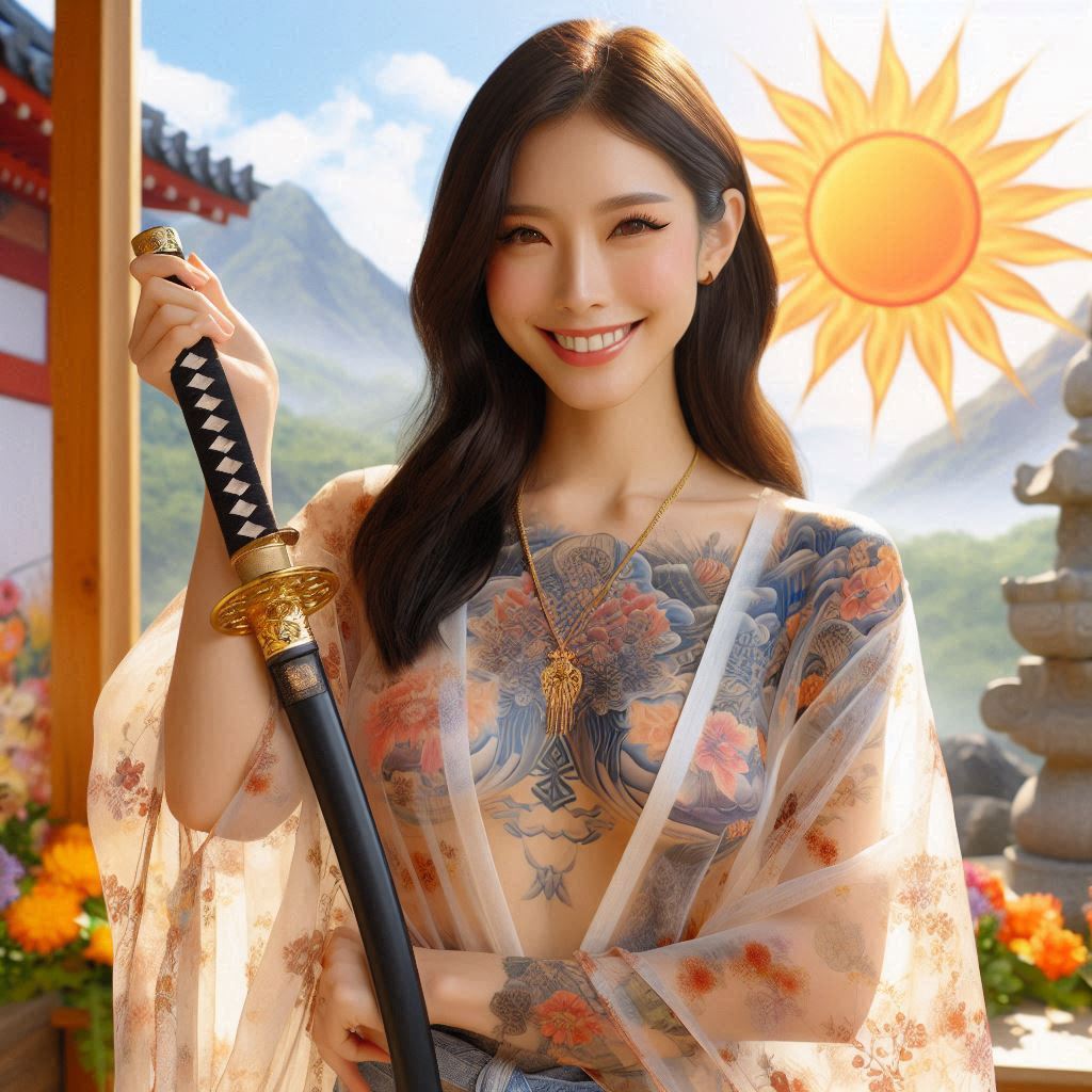 妹子．武士刀