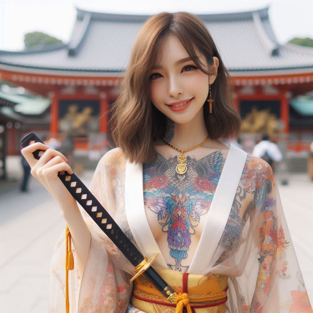 妹子．武士刀