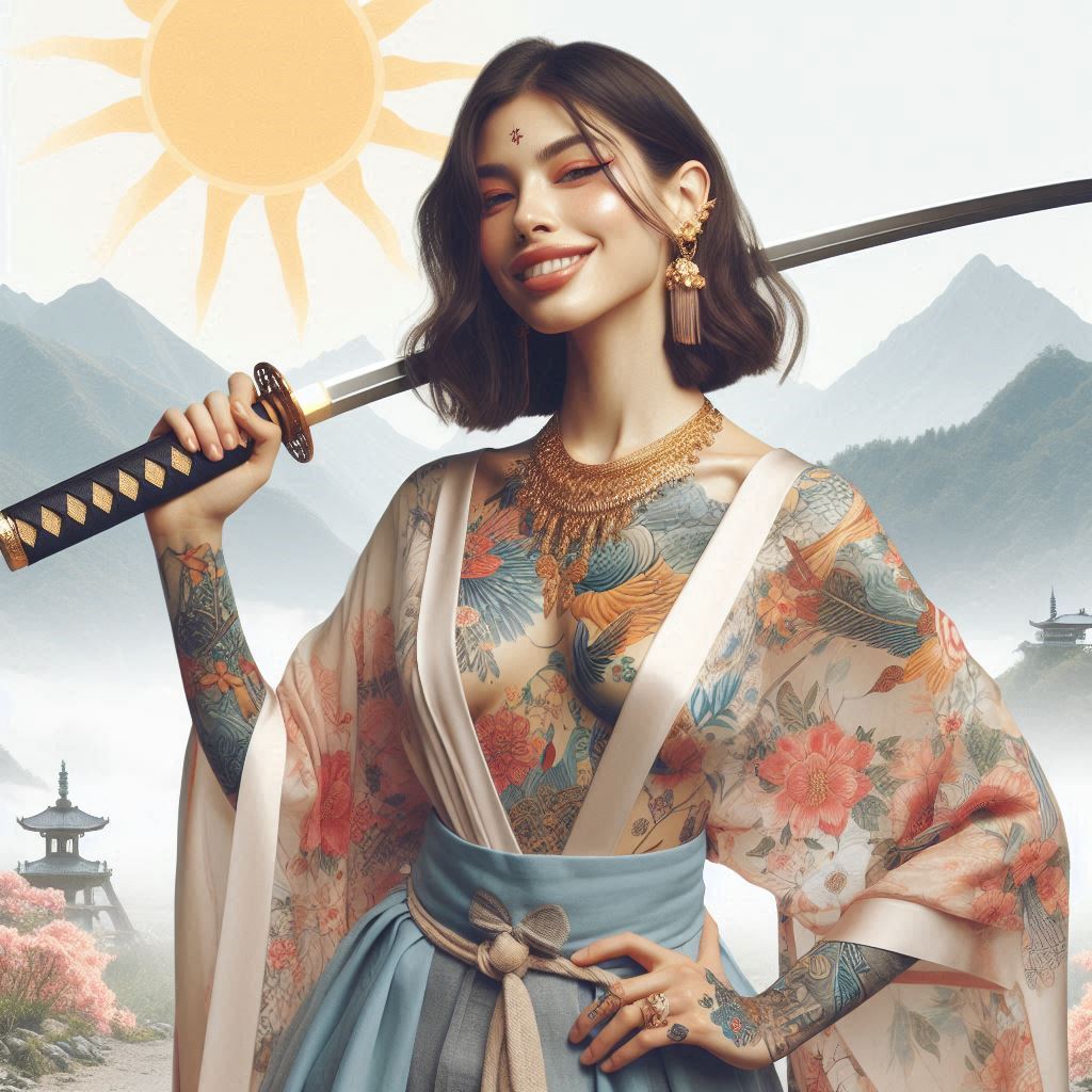 妹子．武士刀