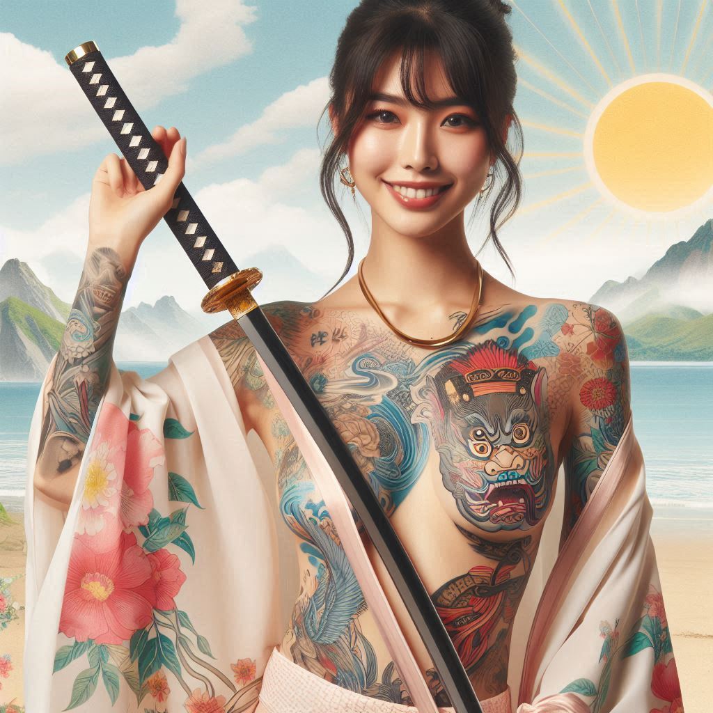 妹子．武士刀