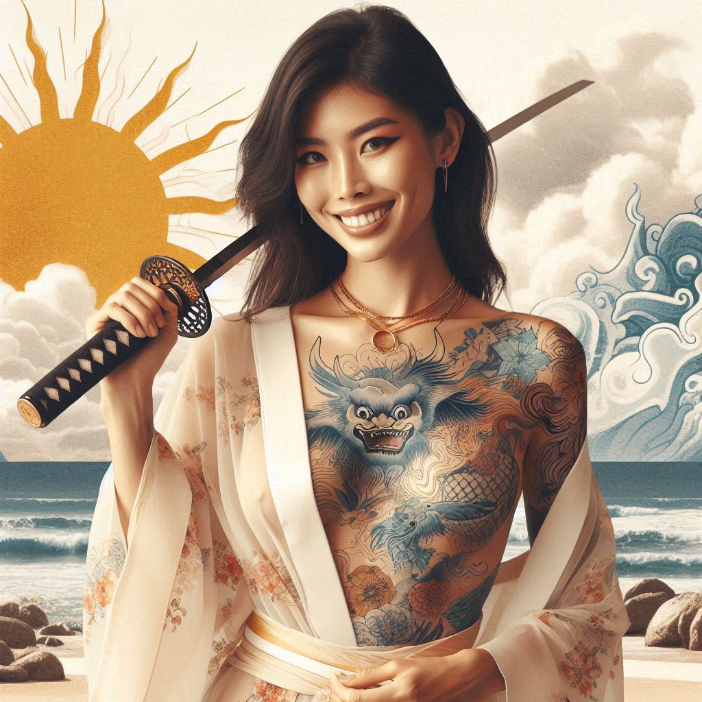 妹子．武士刀