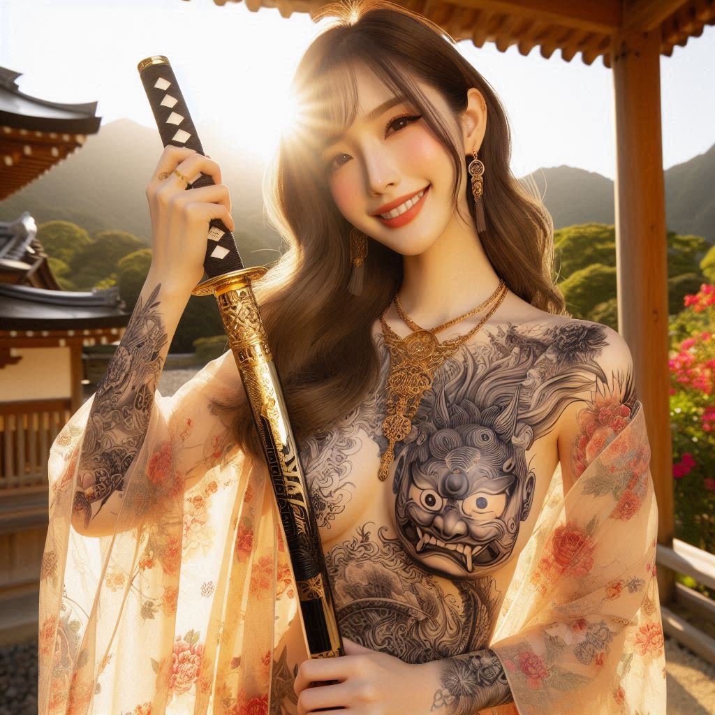 妹子．武士刀