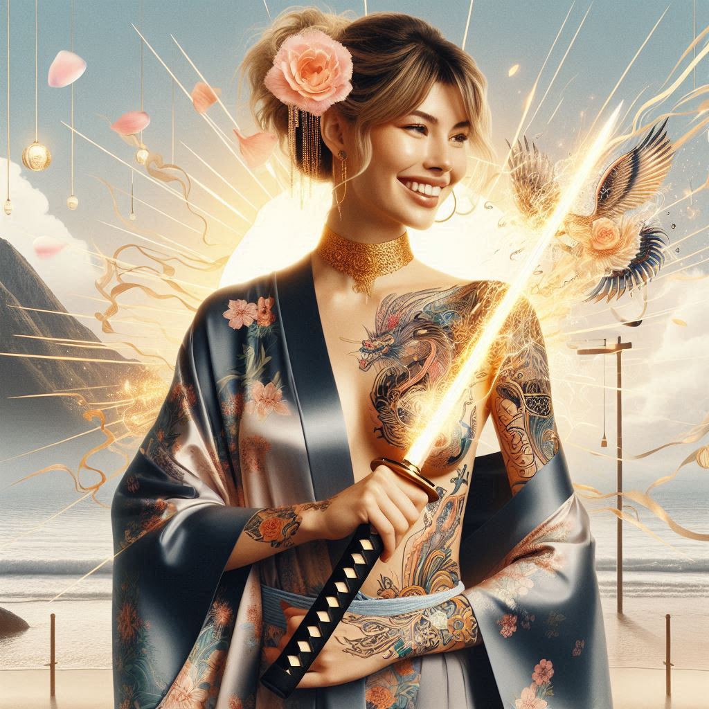 妹子．武士刀