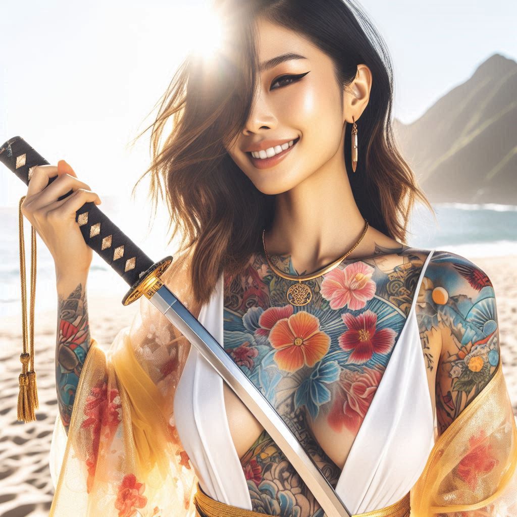 妹子．武士刀