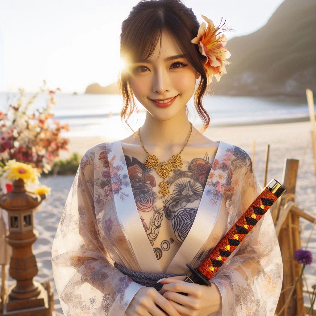 妹子．武士刀