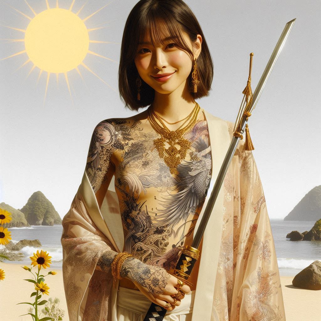 妹子．武士刀