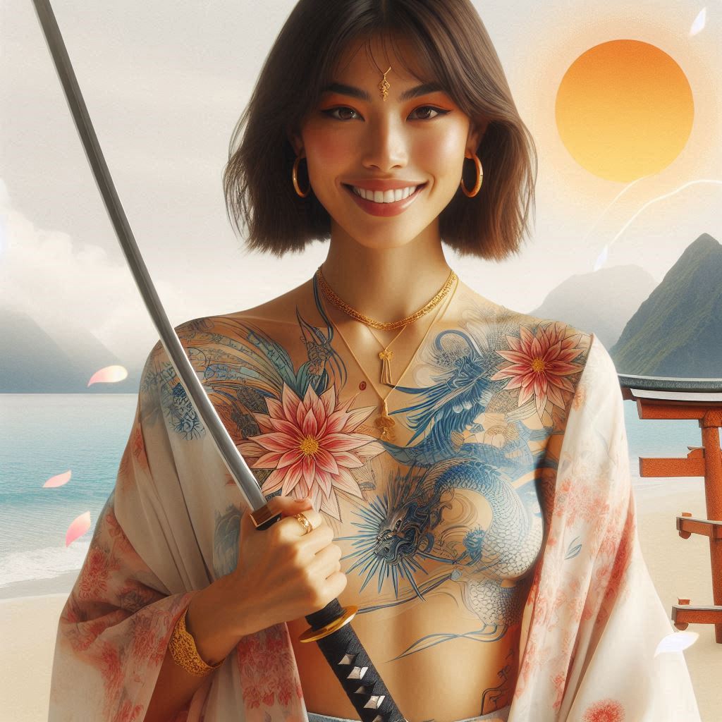 妹子．武士刀