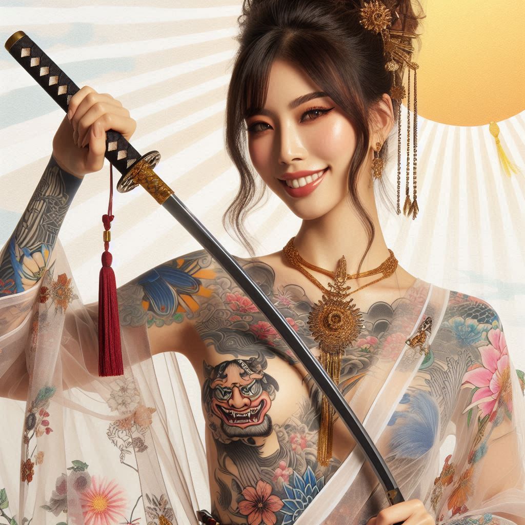 妹子．武士刀