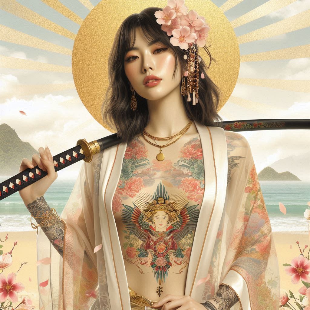 妹子．武士刀