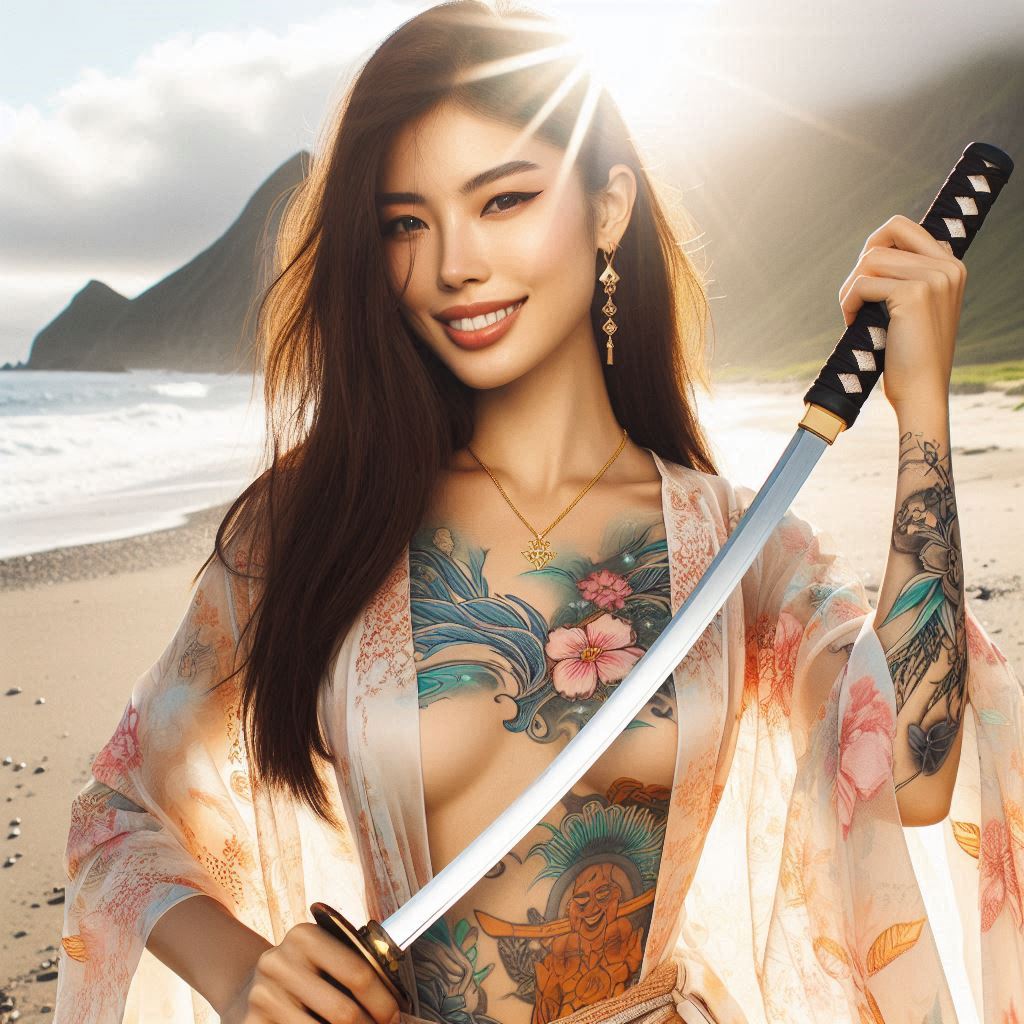 妹子．武士刀