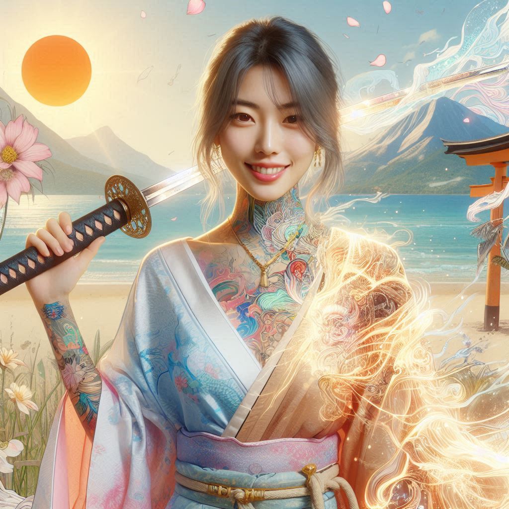 妹子．武士刀