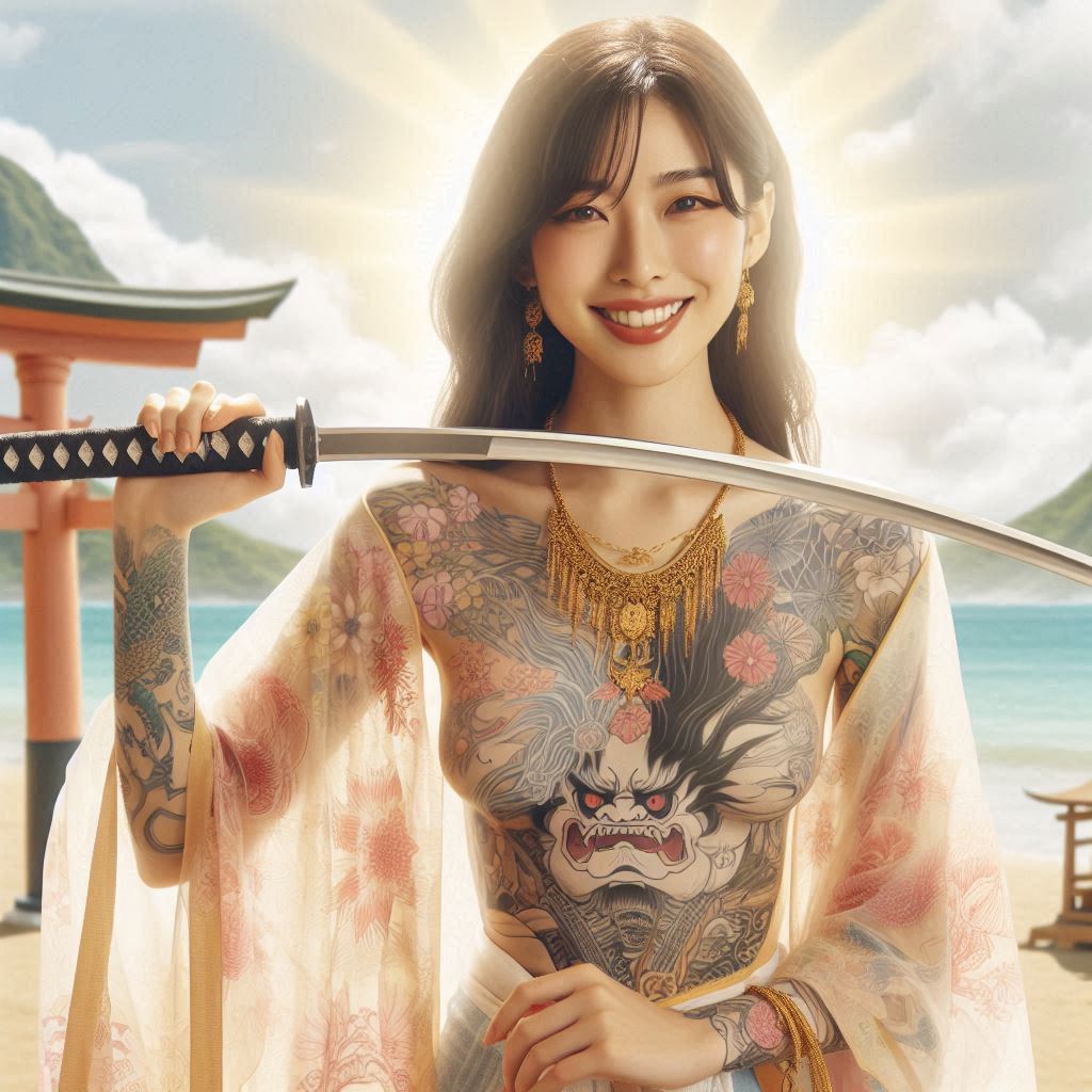 妹子．武士刀