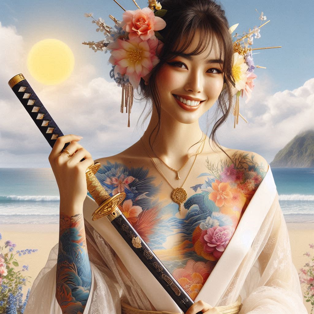 妹子．武士刀