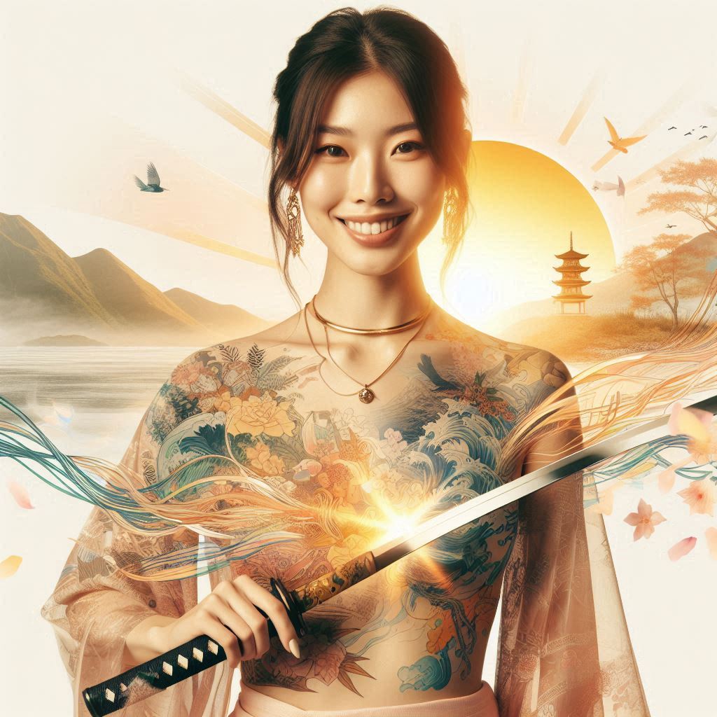 妹子．武士刀