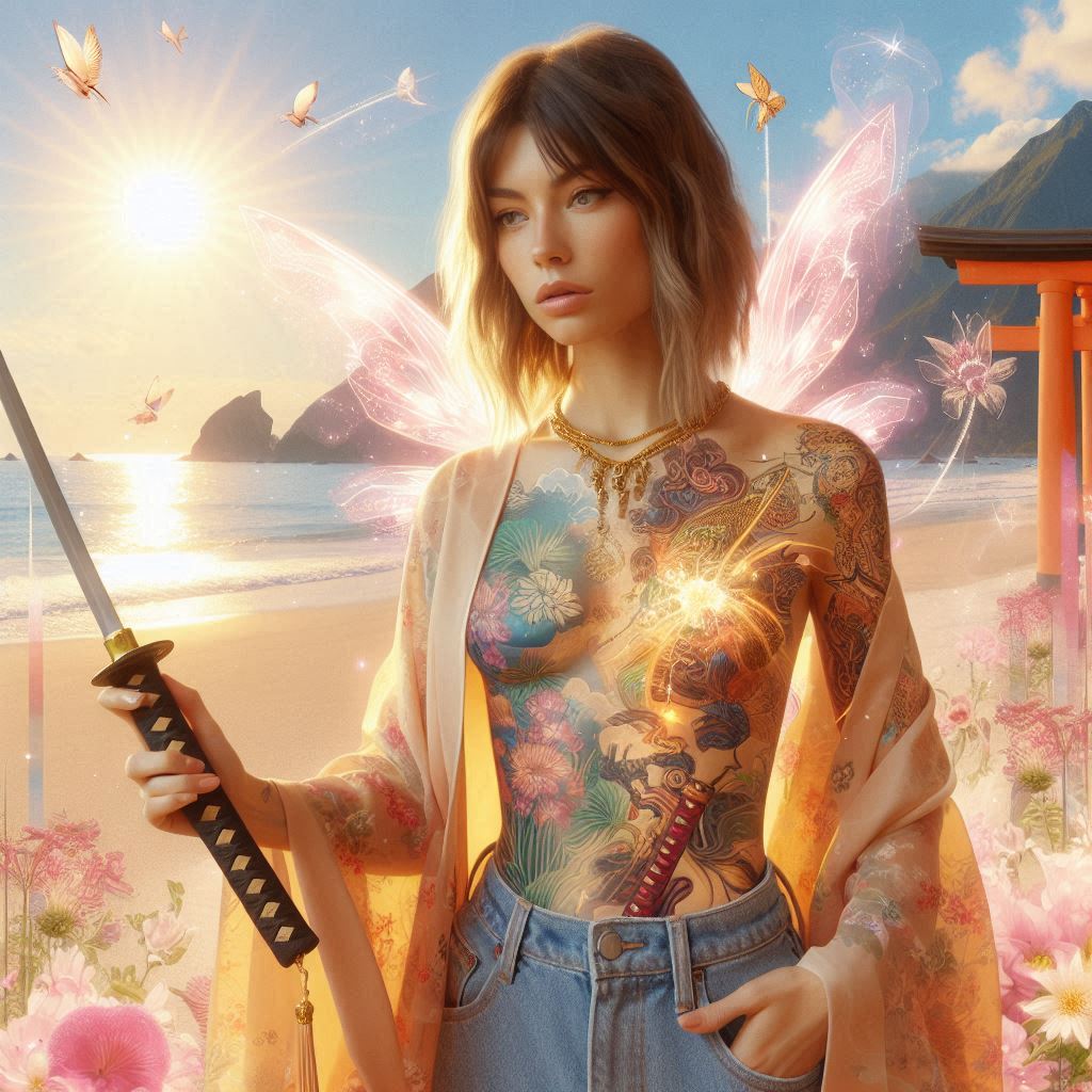 妹子．武士刀