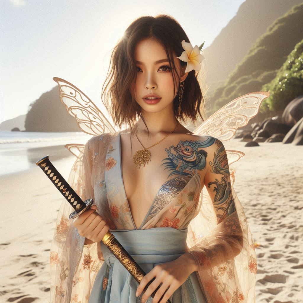 妹子．武士刀