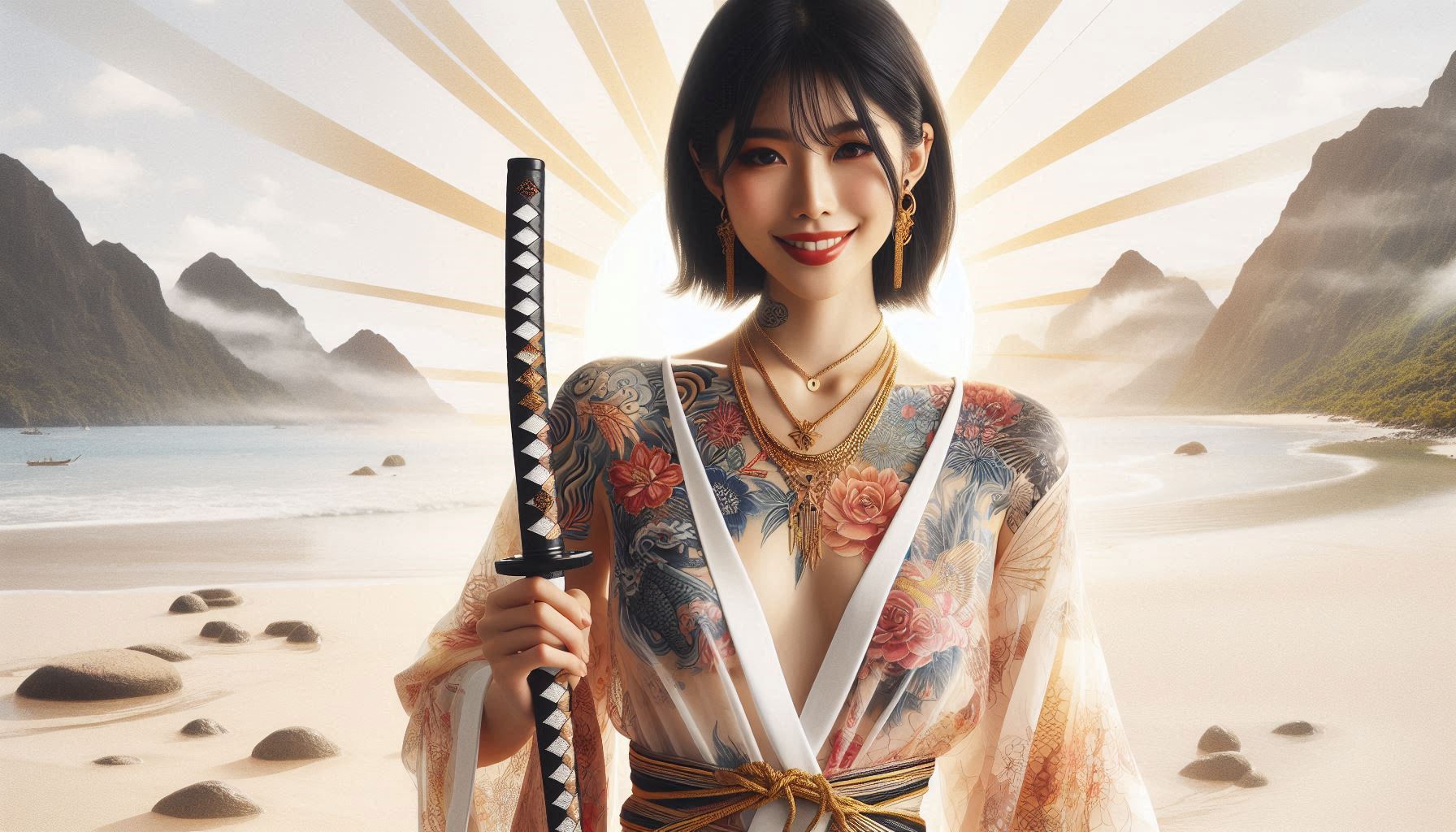 妹子．武士刀