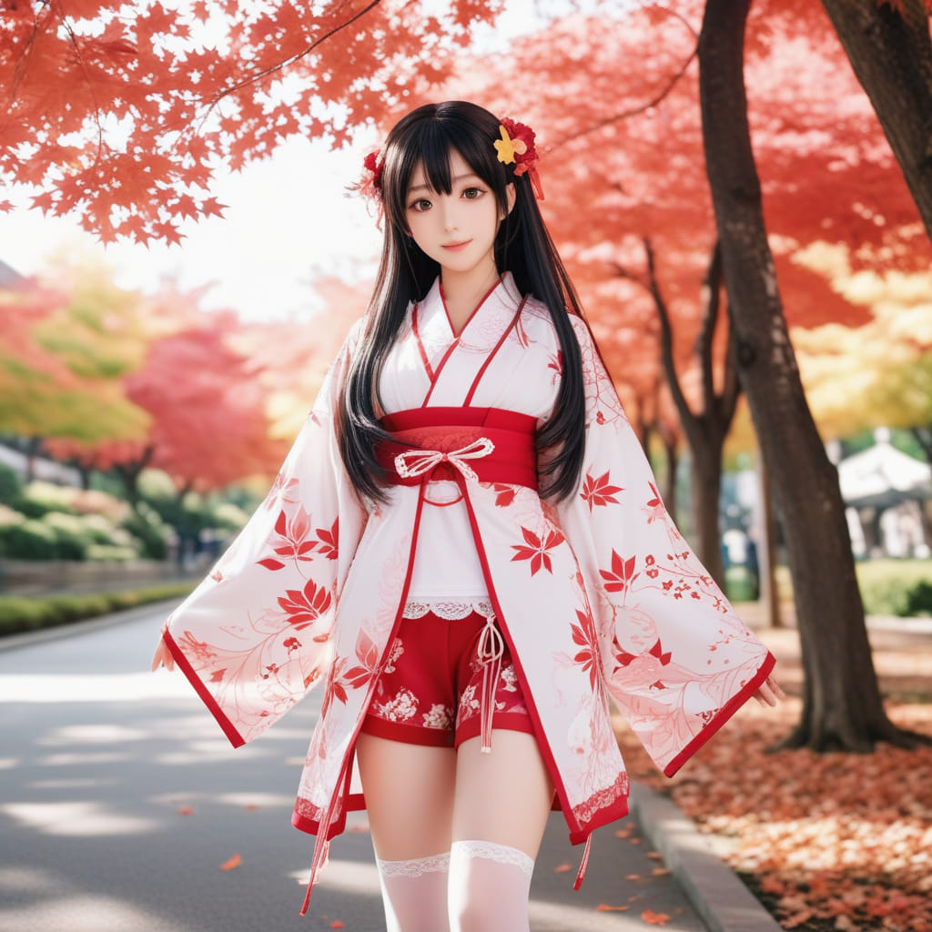 妹子出來散散心